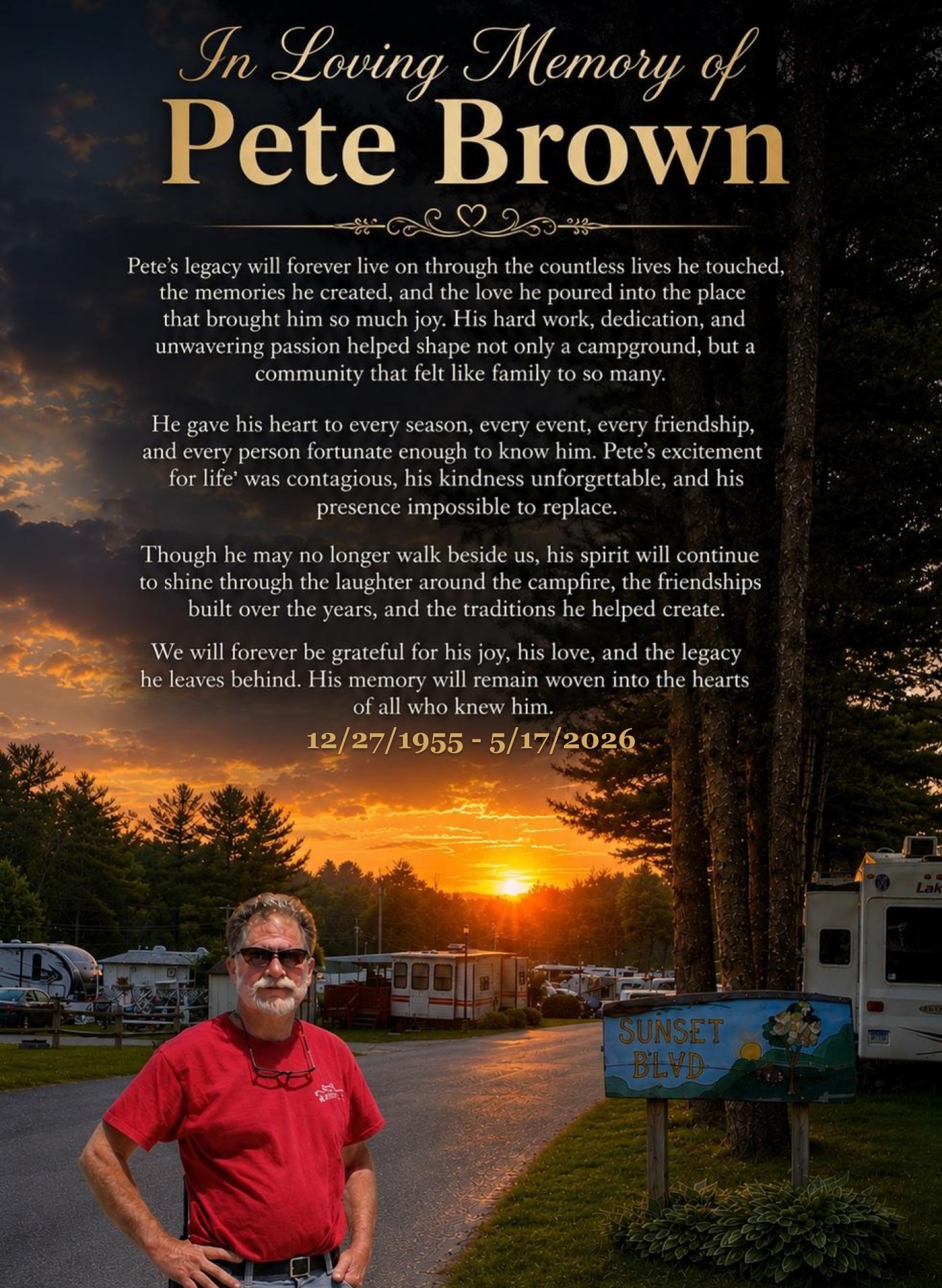 Peter Brown Canaan, Connecticut Death-Obituary: Former Lone Oak Campsites Owner Peter Brown Has Died